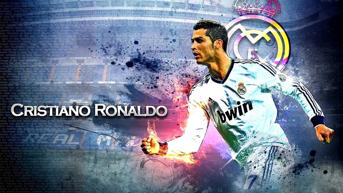 Hình nền ảnh Ronaldo 3D siêu thực sống động
