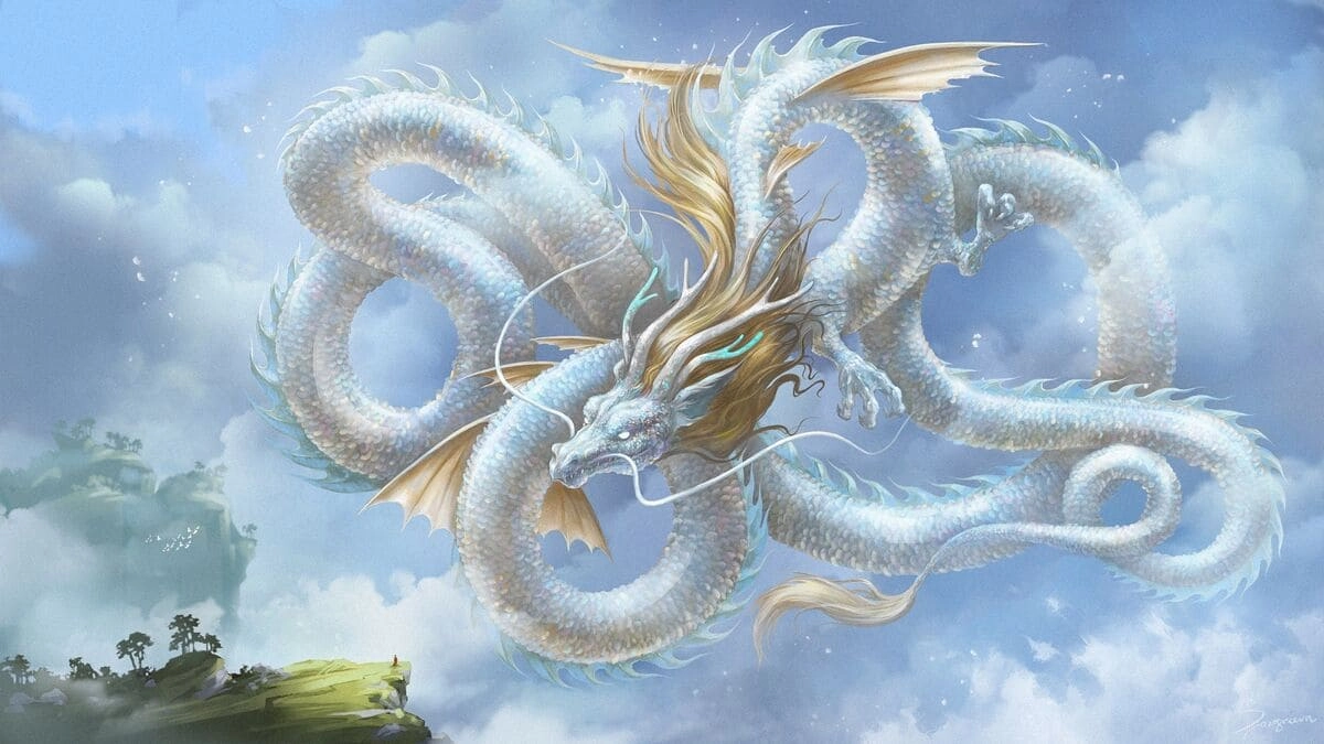 Ảnh nền rồng thổi bùng khí thế dũng mãnh