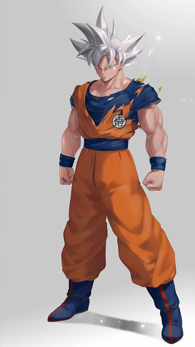 Hình nền Songoku bản năng vô cực đậm khí chất