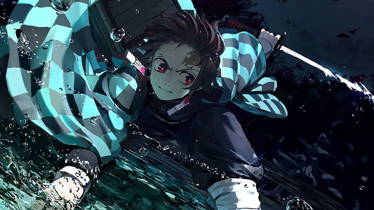 Hình nền anime Tanjiro đậm chất hành động