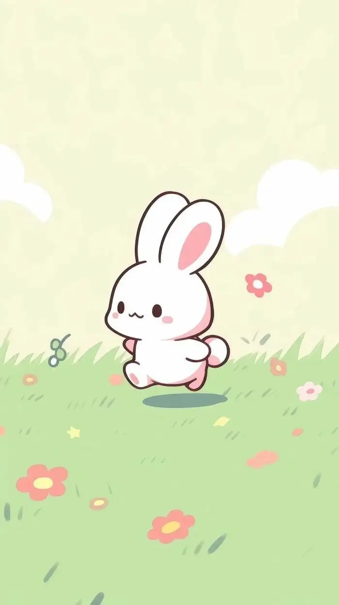 Hình nền thỏ Molang cute siêu cấp dễ thương nổi bật