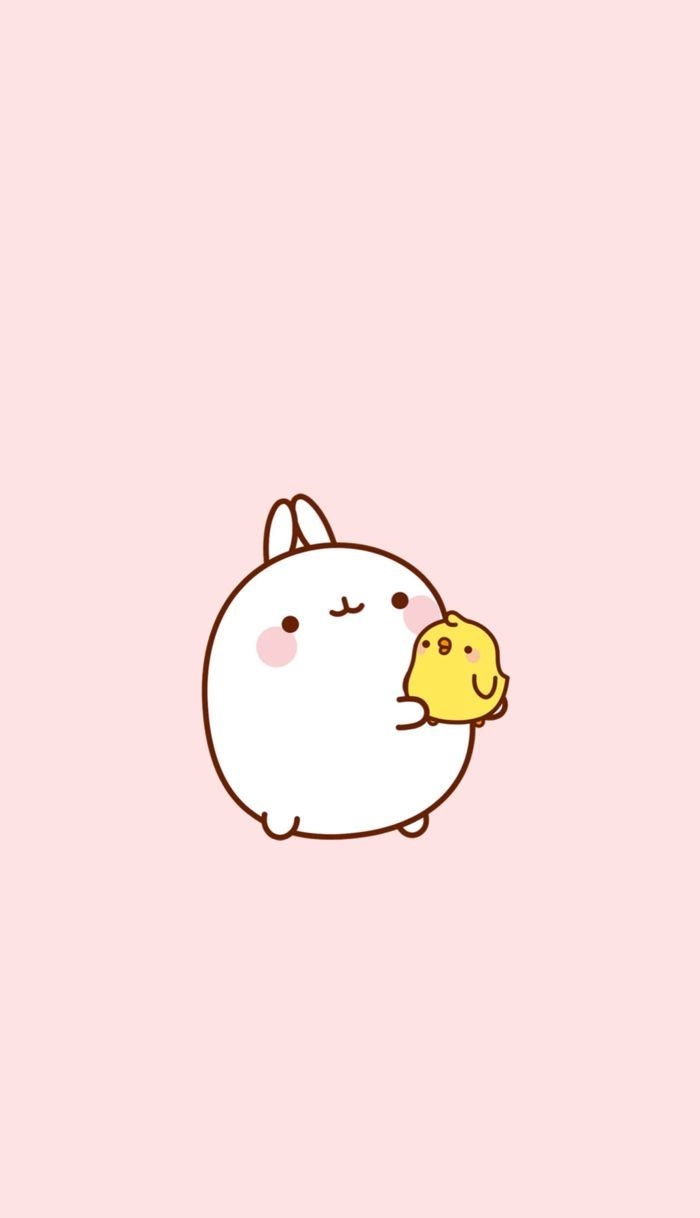 Hình nền thỏ hồng cute ngọt ngào đáng yêu dễ mến
