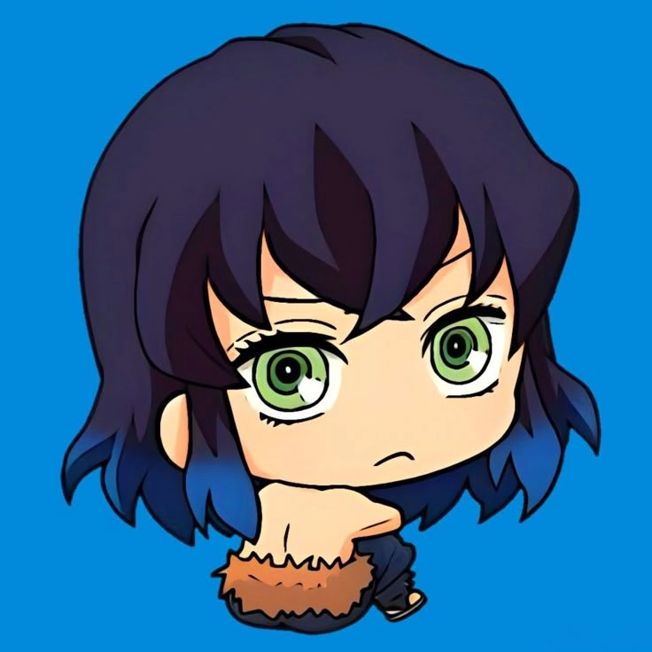Chibi Inosuke Inosuke nhỏ bé với mặt nạ đầu heo