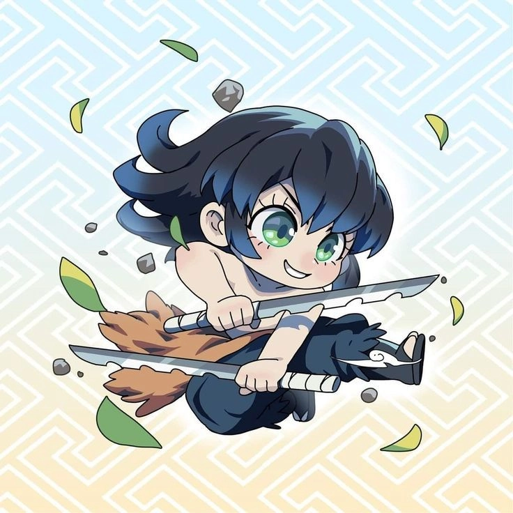 Hashibira Inosuke chibi phiên bản chibi đầy cuốn hút