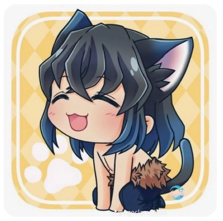 Kimetsu no Yaiba Inosuke chibi Inosuke nhỏ nhắn kawaii