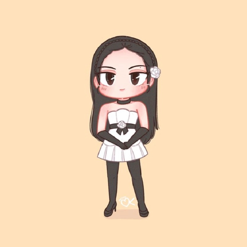 Ảnh chibi Jennie dễ thương nhất định phải xem