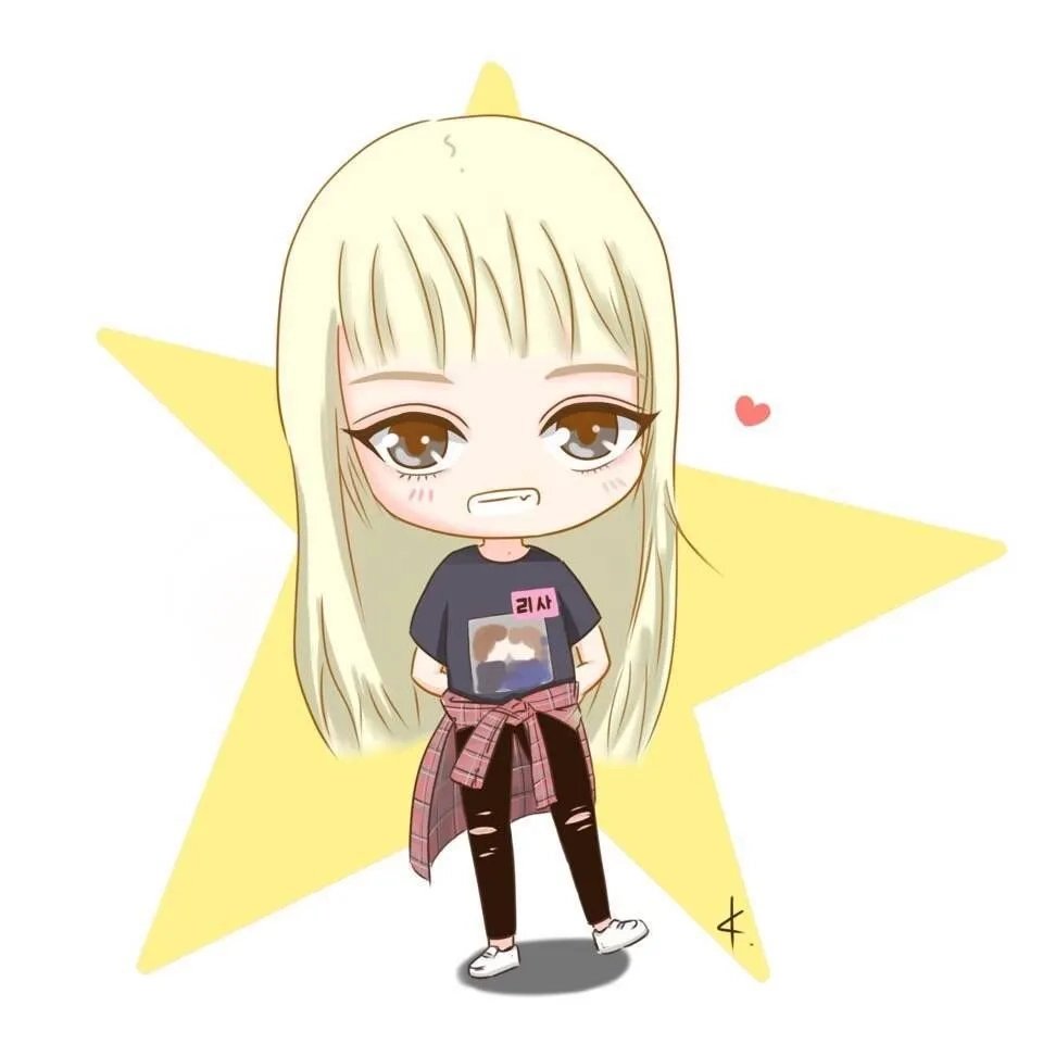 Lisa chibi png file ảnh trong suốt dùng được