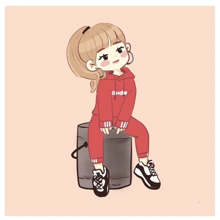 Ảnh Lisa chibi cute phong cách dễ thương