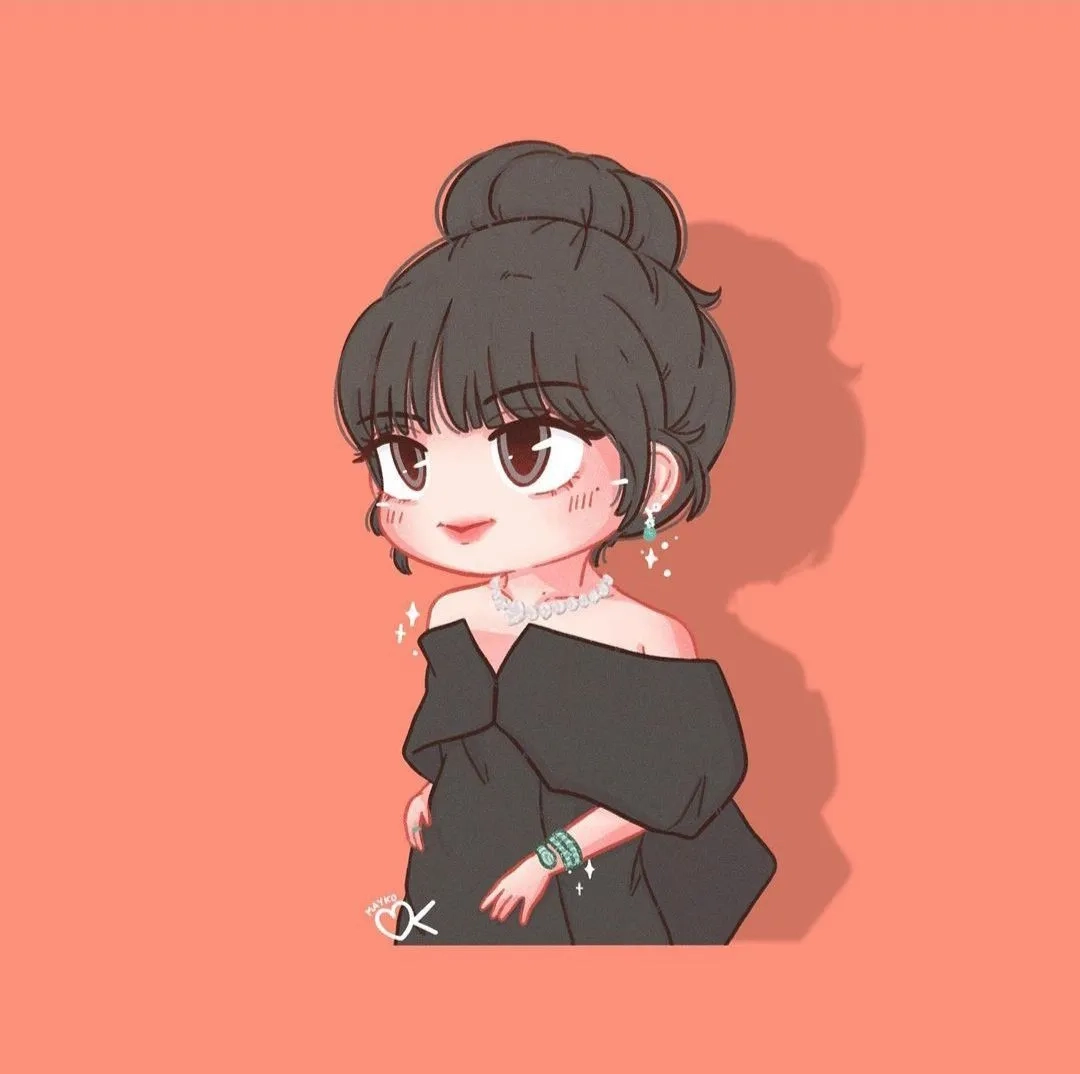 Ảnh chibi Lisa đẹp phong cách dễ thương