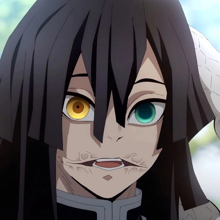Iguro Obanai manga nét vẽ sắc sảo trong Kimetsu Yaiba