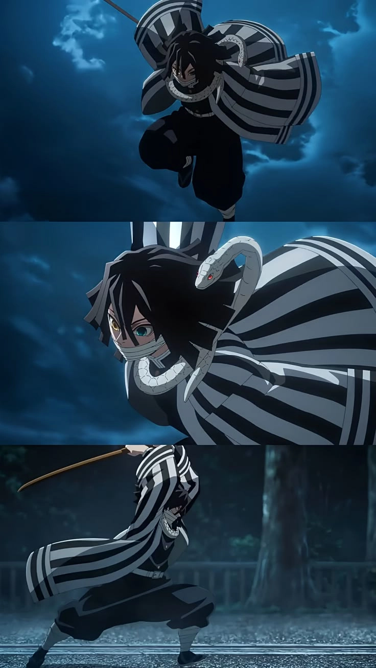 Iguro Obanai anime Xà Trụ uy nghiêm trên màn ảnh KnY