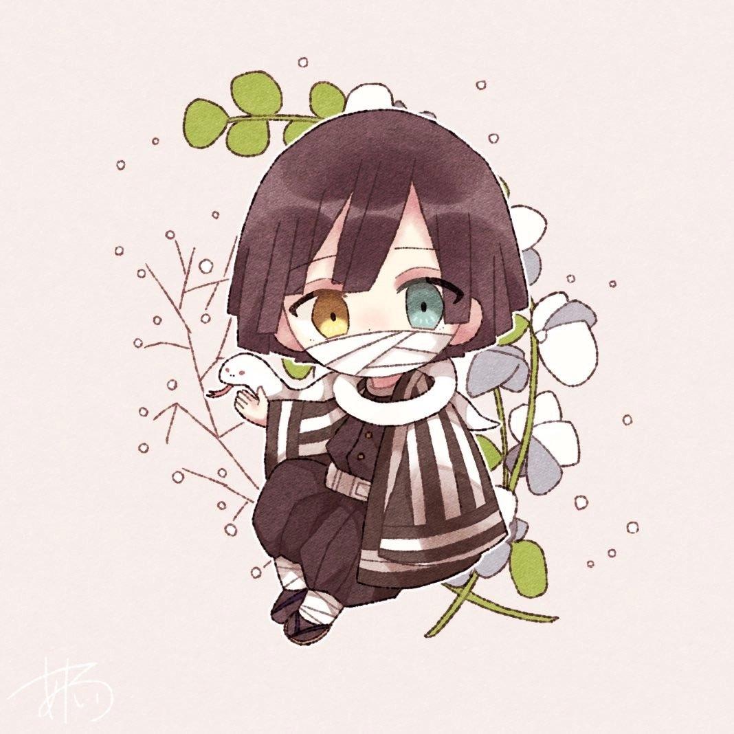 Obanai chibi cute Xà Trụ tí hon siêu đáng yêu