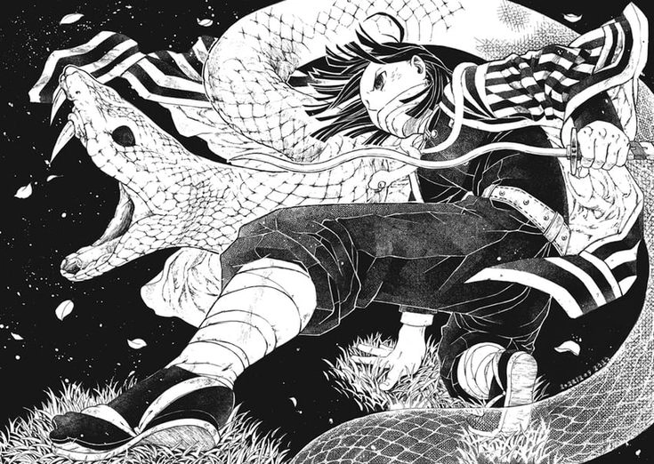Obanai fanart ngầu nghệ thuật tái hiện Xà Trụ mạnh mẽ