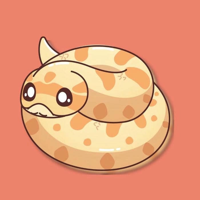 Rắn chibi cute 2025 phiên bản mới nổi bật