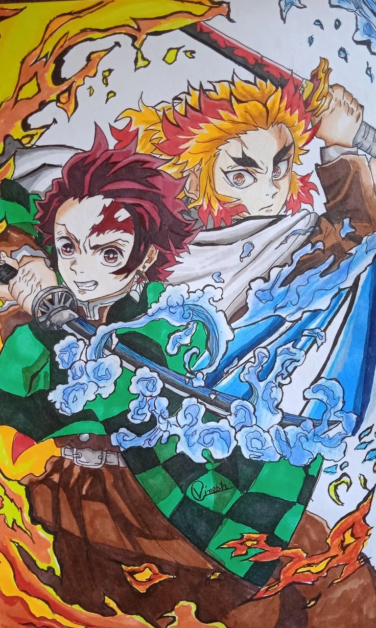 Tanjiro và Rengoku mối quan hệ sâu đậm trong KnY