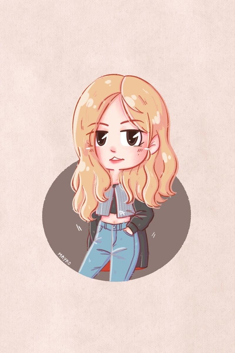 Hình nền Rose chibi đẹp phù hợp làm wallpaper