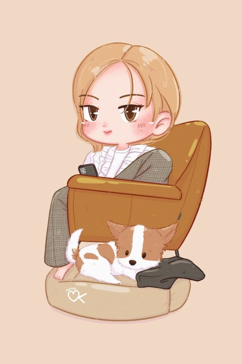 Rose chibi cute với biểu cảm siêu đáng yêu