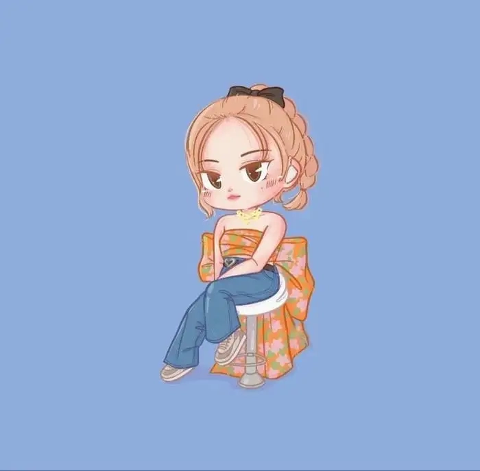 Ảnh Rose Blackpink cute chibi siêu xinh đẹp