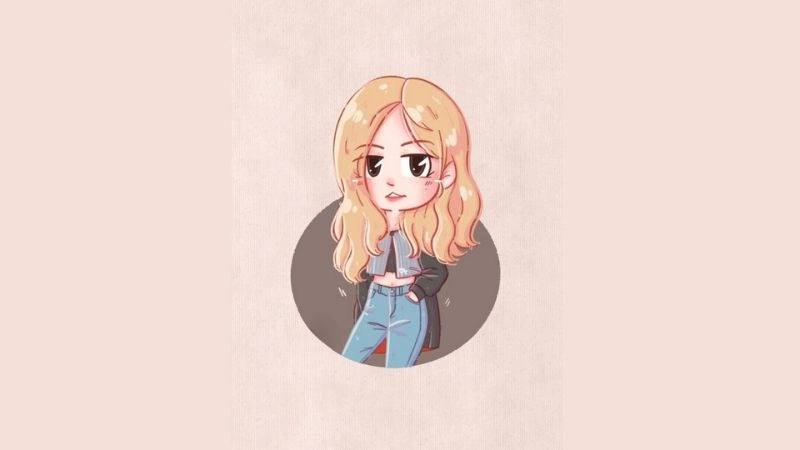 Hướng dẫn cách vẽ Rose Blackpink chibi dễ dàng