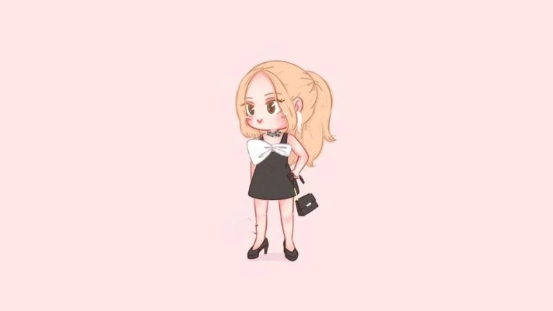 Rose Black Pink bản chibi cute được nhiều fan