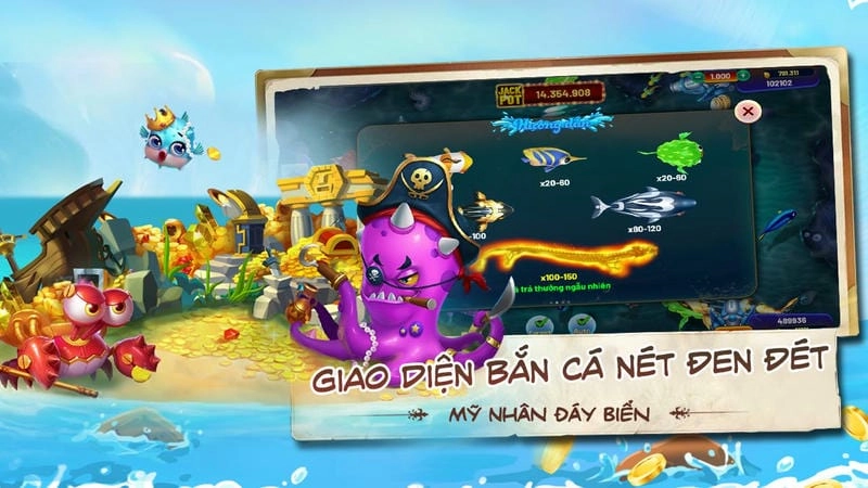  Đồ họa tuyệt đẹp của Slot Game Biển Sâu Oppa888 khiến bạn mê mẩn.