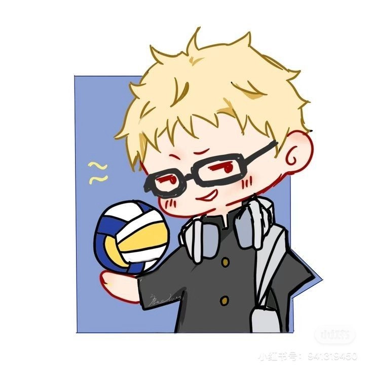 Tsukishima chibi phiên bản nhỏ cực đáng yêu