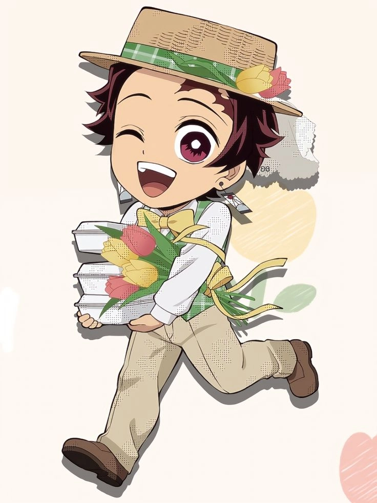 Hình Tanjiro chibi Tanjiro tí hon đầy cuốn hút