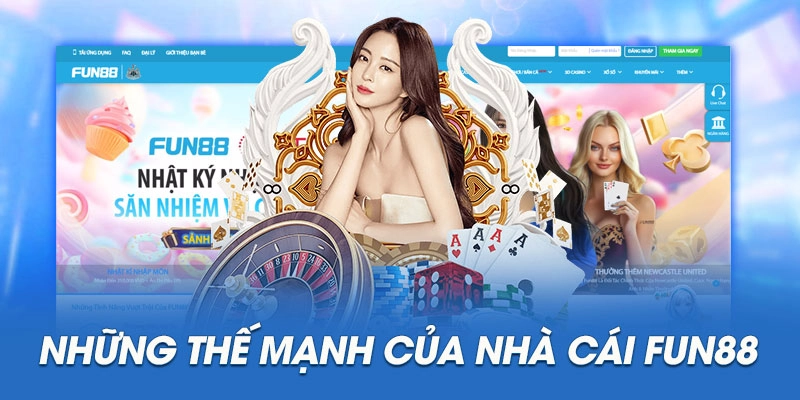  Giao diện nhà cái Fun88 hiện đại, hỗ trợ nạp tiền Fun88 dễ dàng.