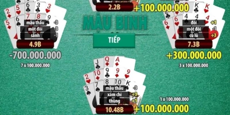 Mẹo hay chơi mậu binh tại Game bài như cao thủ