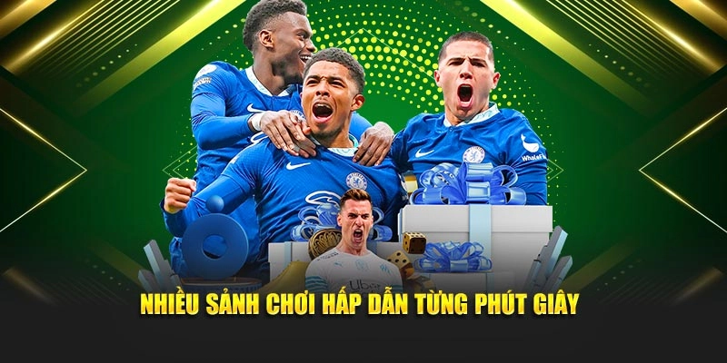 Nhiều sảnh chơi hấp dẫn từng phút giây