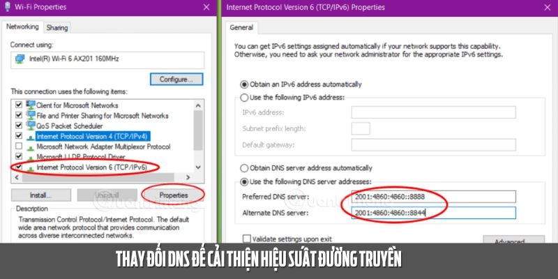 Thay đổi DNS để khắc phục tình trạng lỗi kết nối với trang cược
