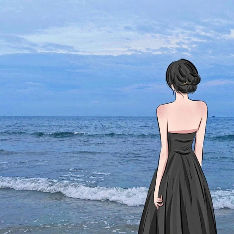 Chiêm ngưỡng ảnh chụp tóc sau lưng