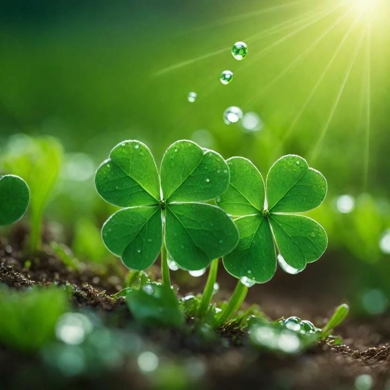 Tổng hợp hình nền ảnh cỏ 4 lá may mắn đẹp
