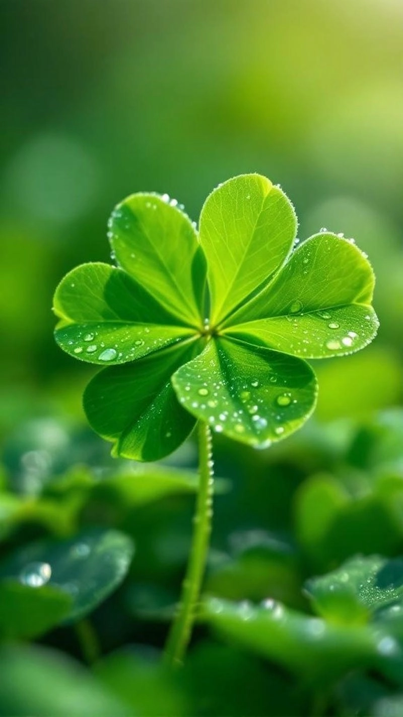 Cùng nhau tìm ảnh cỏ bốn lá cute