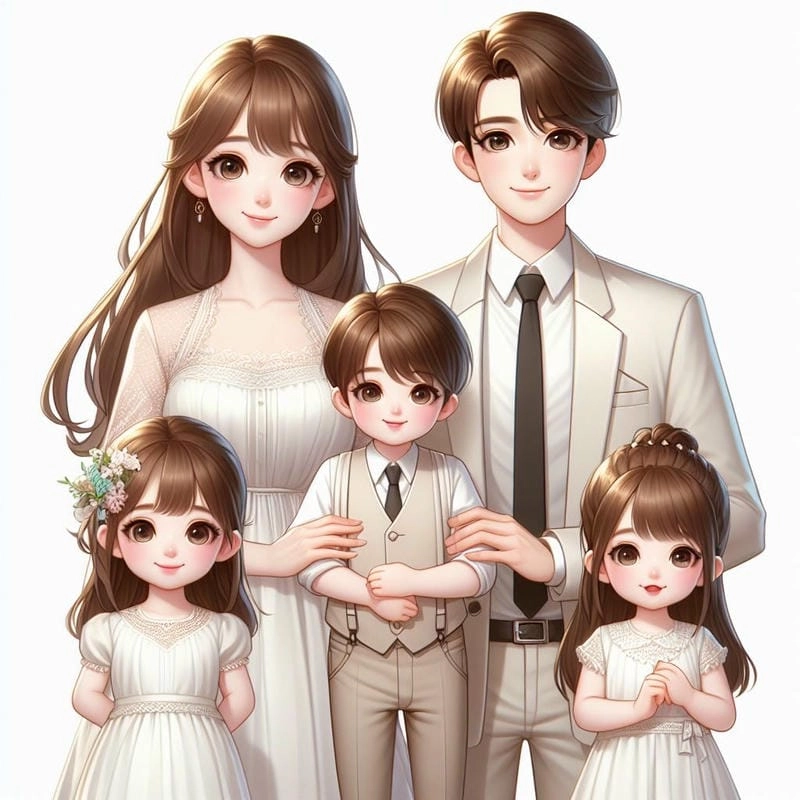 Cùng nhau tìm ảnh gia đình cute