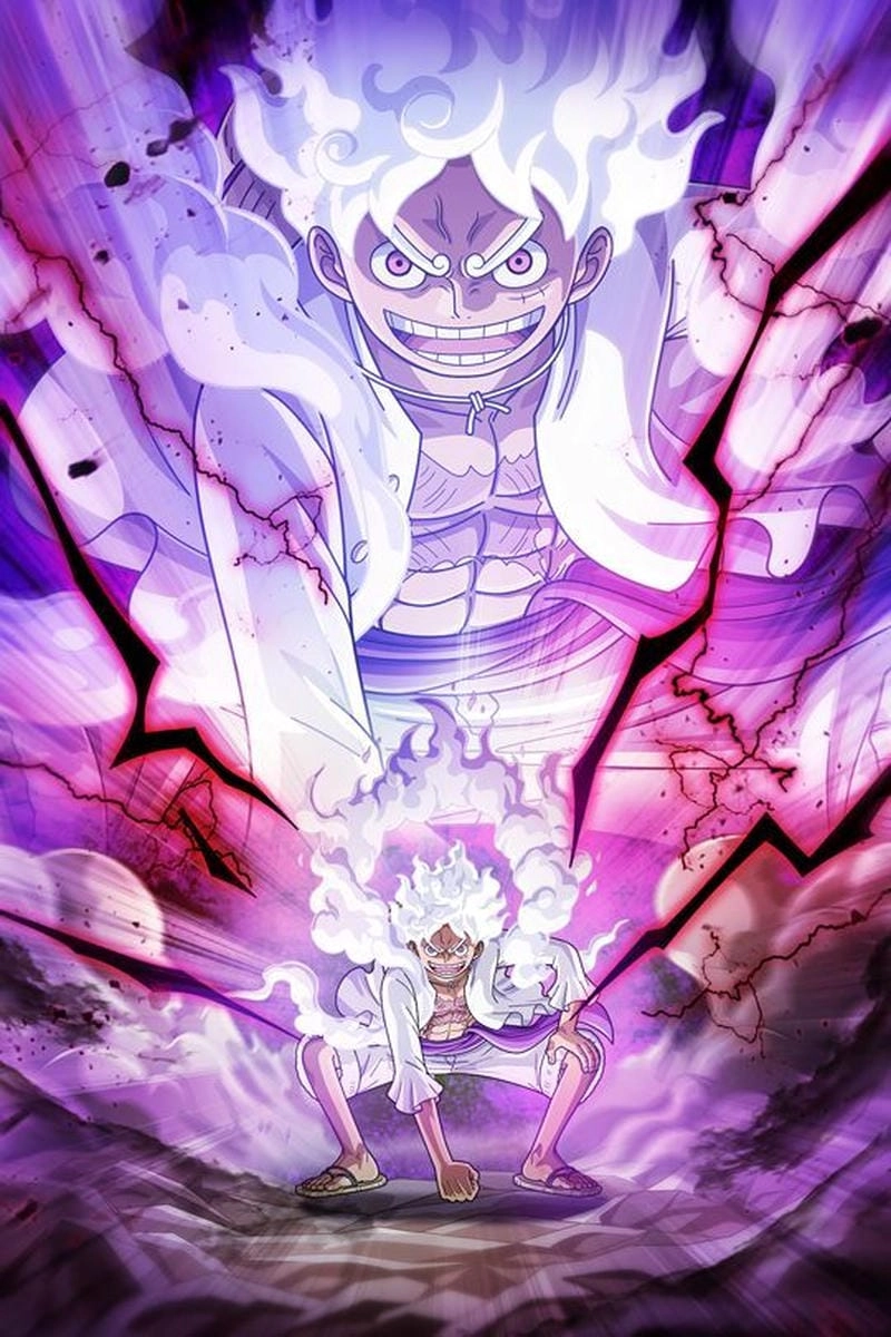 Cùng ngắm luffy gear 5 anime