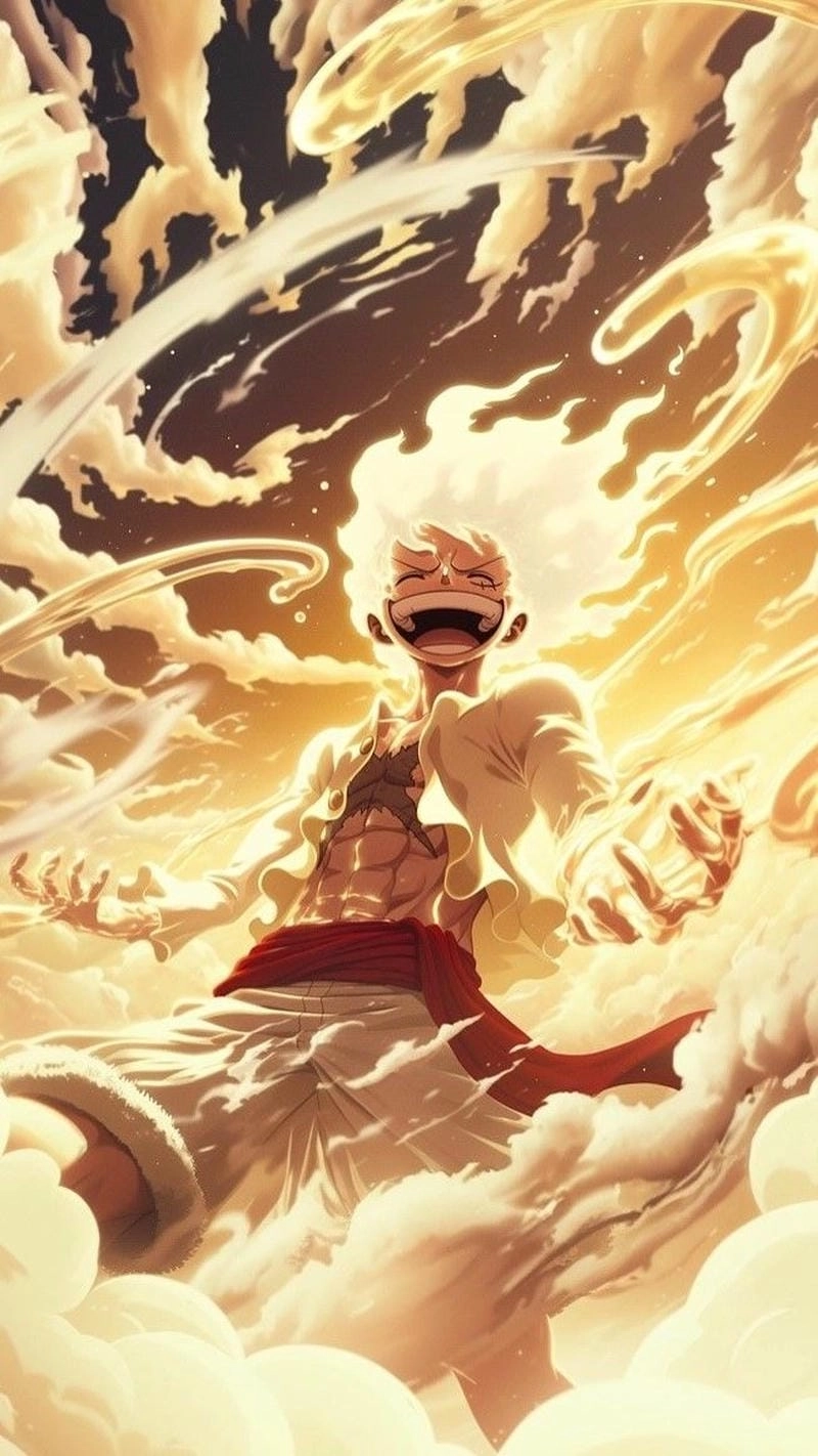 Tổng hợp ảnh luffy gear 5 cười