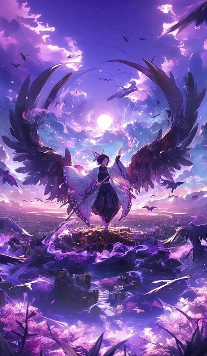 Gợi ý hình cute màu tím