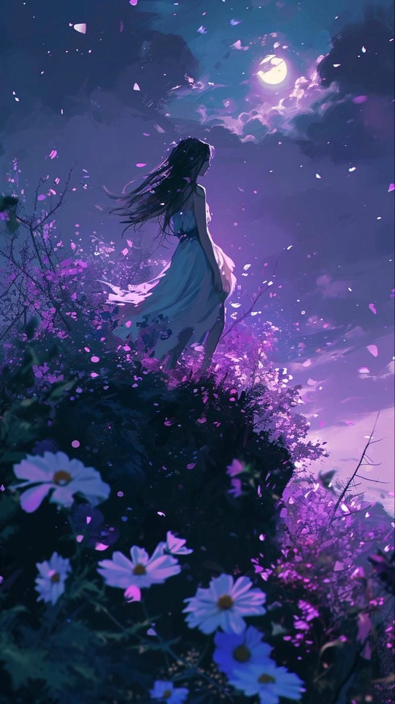 Tổng hợp hình màu tím cute