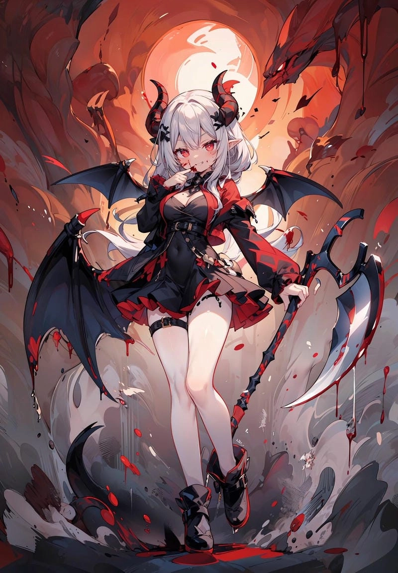 Tổng hợp hình ảnh anime ác quỷ lạnh lùng nữ