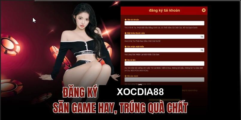 Các bước đăng ký tài khoản game vô cùng đơn giản và thuận tiện