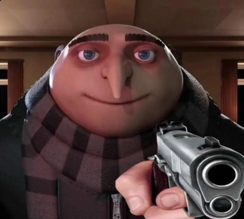 Tổng hợp hình ảnh meme cầm súng dễ thương