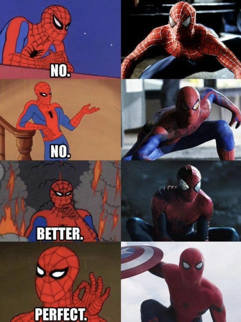 Gợi ý phong cách meme Spiderman da đen