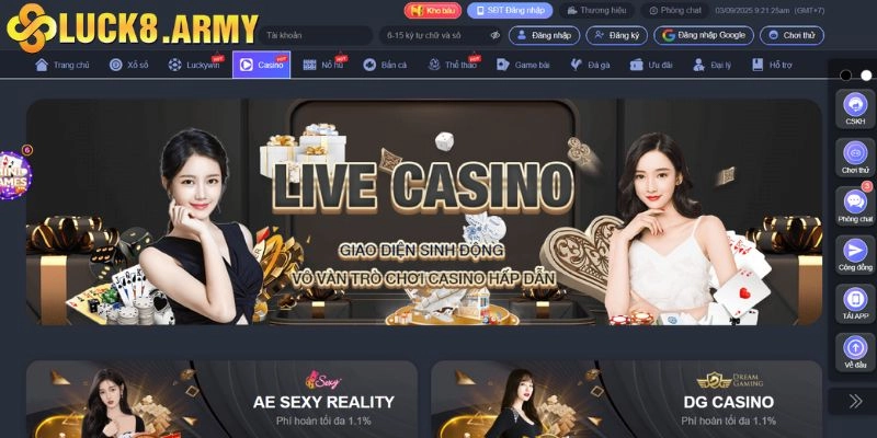 Trang chủ Luck8 chính thống đảm bảo uy tín