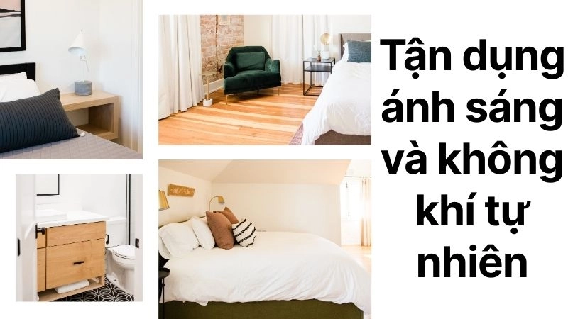 Tận dụng ánh sáng và không khí tự nhiên