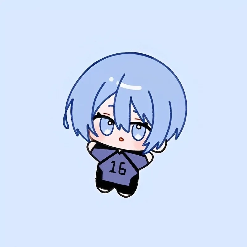 Blue Lock chibi art có nét vẽ đáng yêu và sinh động.