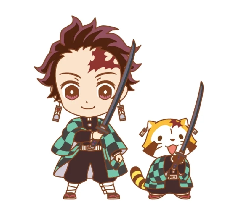 Demon Slayer chibi figures nhỏ gọn và đáng yêu.