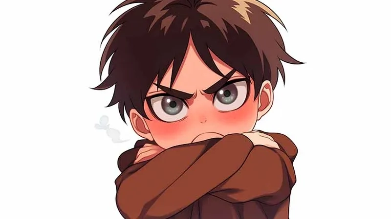 Eren Yeager wallpaper mang phong cách mạnh mẽ.