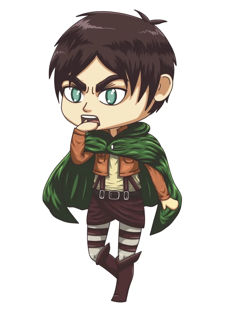 Eren Yeager figure được trưng bày bởi fan anime.