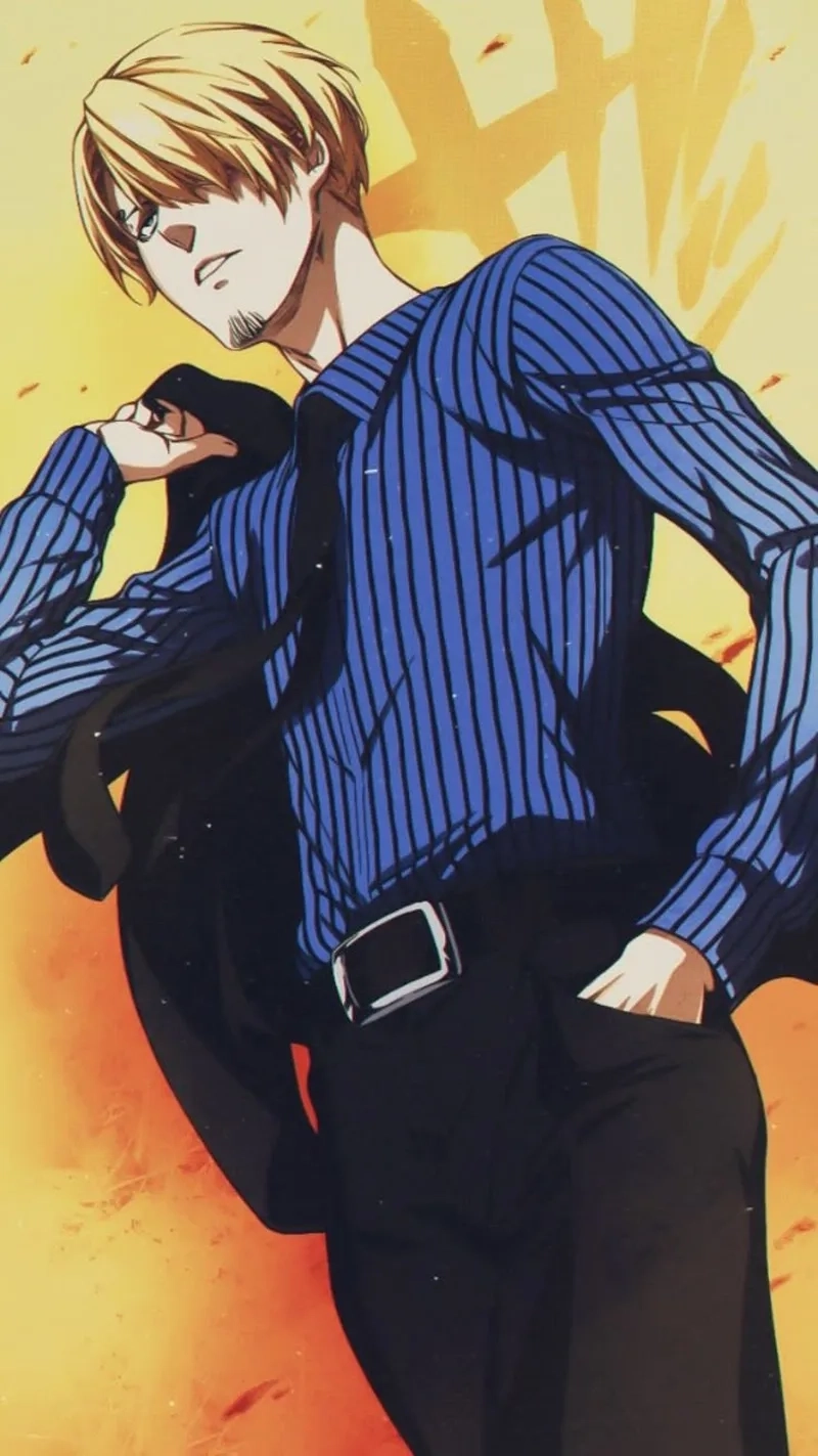 One Piece Sanji nổi bật với phong cách quý ông và tài nấu ăn đỉnh cao.